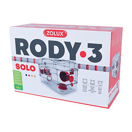 Cage Rody 3 Solo Grenadine Taille : 41 X 27 X 28 Cm - Zolux - Zo-206015