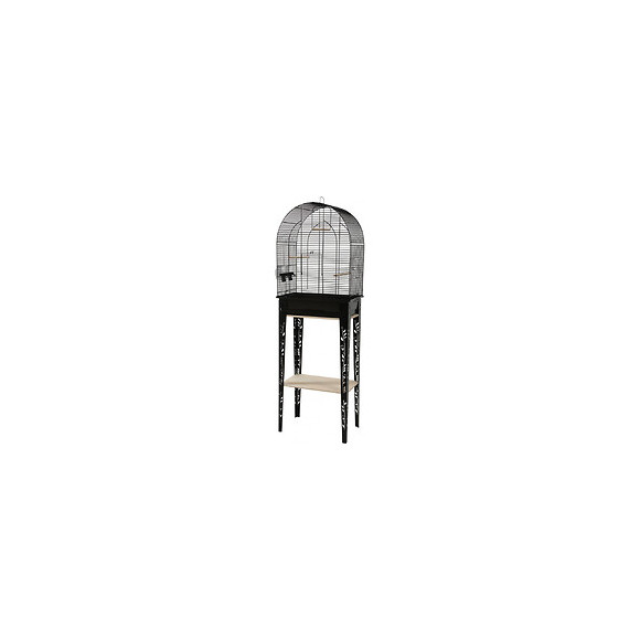 Cage Et Meuble Chic Patio. Taille M.  44.5 X 28 X Hauteur 133 Cm. Couleur Noir. - Zolux - Zo-104184noi