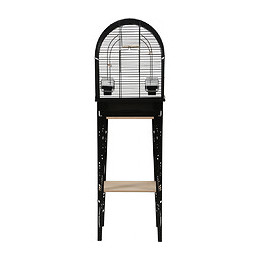 Cage Et Meuble Chic Patio. Taille S.  38 X 24.5 X Hauteur 123 Cm. Couleur Noir. - Zolux - Zo-104183noi
