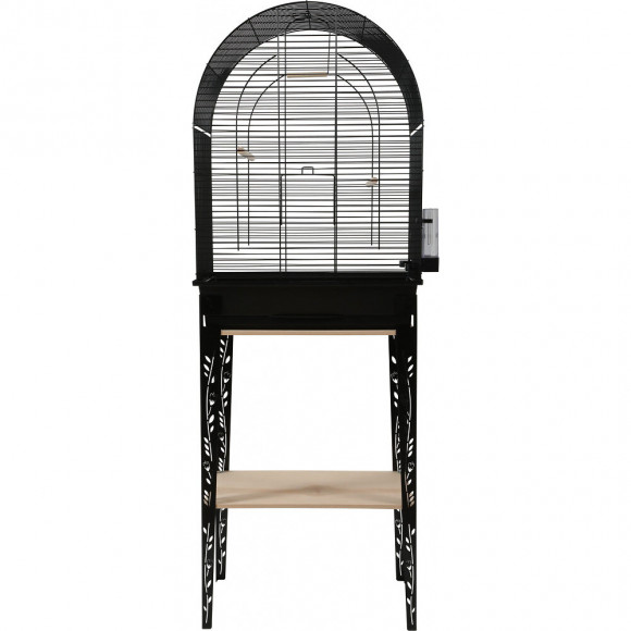 Cage Et Meuble Chic Patio. Taille L.  53 X 33 X Hauteur 144 Cm. Couleur Noir. - Zolux - Zo-104185noi