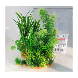 Déco Plantkit Idro N°3. Plantes Artificielles.  6 Pieces.  H 28 Cm. Décoration D'aquarium. - Zolux - Zo-352152