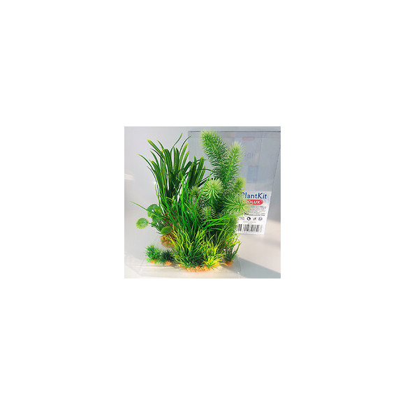 Déco Plantkit Idro N°3. Plantes Artificielles.  6 Pieces.  H 28 Cm. Décoration D'aquarium. - Zolux - Zo-352152