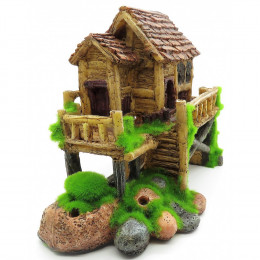 Cabane Moyen Modèle Ki Pouss. 16 X 9 X 15 Cm. Décoration Aquarium. - Zolux - Zo-352182