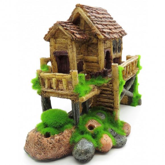 Cabane Moyen Modèle Ki Pouss. 16 X 9 X 15 Cm. Décoration Aquarium. - Zolux - Zo-352182