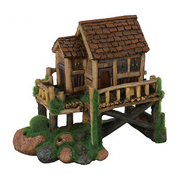Cabane Moyen Modèle Ki Pouss. 16 X 9 X 15 Cm. Décoration Aquarium. - Zolux - Zo-352182