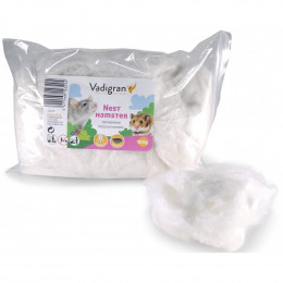 Ouate Blanche Pour Lit Hamster 100 Gr. Rongeurs. - Vadigran - Va-14329