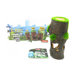 Tronc Moyen Modèle. Ki Pouss. 6.4 X 5.5 X 13.9 Cm. Décoration Aquarium. - Zolux - Zo-352175