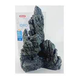 Décor. Kit Idro Black Stone N°3. Dimension 17.5 X 15 X Hauteur 27 Cm. Pour Aquarium. - Zolux - Zo-352165