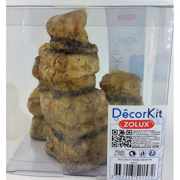 Décor.  Idro Kit Grand Canyon N° 1. Dimension 13 X 10 X Hauteur 13.5 Cm. Pour Aquarium. - Zolux - Zo-352157