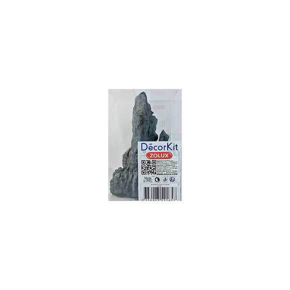 Décor. Kit Idro Black Stone N°3. Dimension 17.5 X 15 X Hauteur 27 Cm. Pour Aquarium. - Zolux - Zo-352165