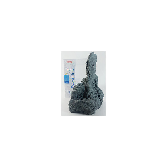 Décor. Kit Idro Black Stone N°3. Dimension 17.5 X 15 X Hauteur 27 Cm. Pour Aquarium. - Zolux - Zo-352165