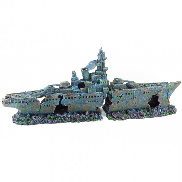 Épave 2 Pieces,taille:  70 Cm, Décoration Poisson. - Trixie - Tr-8886