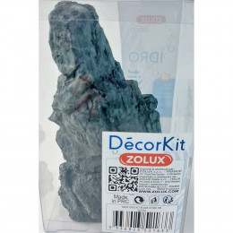 Décor. Kit Idro Black Stone N° 1. Dimension 11 X 7.5 X Hauteur 17 Cm. Pour Aquarium. - Zolux - Zo-352163