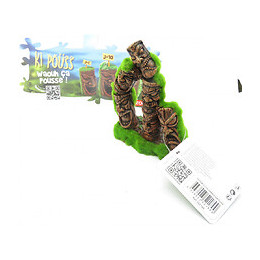 Totem 3 Colonnes Ki Pouss. 10 X 6 X 13 Cm. Décoration Aquarium. - Zolux - Zo-352180