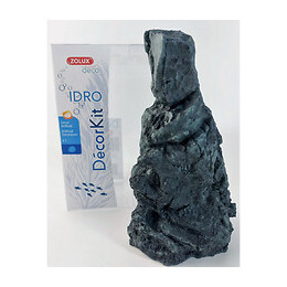 Décor. Kit Idro Black Stone N° 1. Dimension 11 X 7.5 X Hauteur 17 Cm. Pour Aquarium. - Zolux - Zo-352163