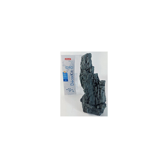 Décor. Kit Idro Black Stone N° 1. Dimension 11 X 7.5 X Hauteur 17 Cm. Pour Aquarium. - Zolux - Zo-352163