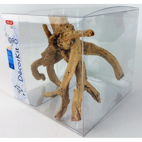 Décor. Kit Idro Racine N° 1. Dimension 13.5 X 13.5 X Hauteur 13 Cm. Pour Aquarium. - Zolux - Zo-352166