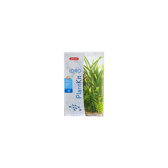 Déco Plantkit Idro N°4. Plantes Artificielles.  7 Pieces.  H 33 Cm. Décoration D'aquarium. - Zolux - Zo-352153