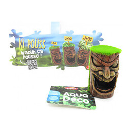 Totem Tête Ki Pouss. 4.5 X 5.1 X 7.9 Cm. Décoration Aquarium. - Zolux - Zo-352177