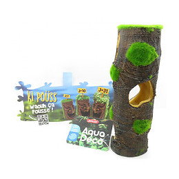 Tronc Grand Modèle. Ki Pouss. 6.7 X 6.2 X 19 Cm. Décoration Aquarium. - Zolux - Zo-352176