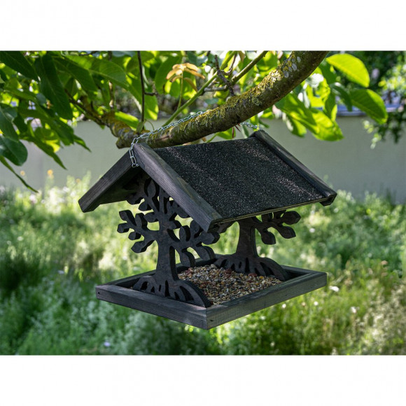 Mangeoire En Bois Pour Oiseaux, Magic, Taille: 30 X 30 X 28 Cm. - Vadigran - Va-15642