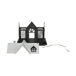 Mangeoire Oiseau Villa En Métal. Dimensions: 26 × 19 × 19 Cm - Trixie - Tr-55410