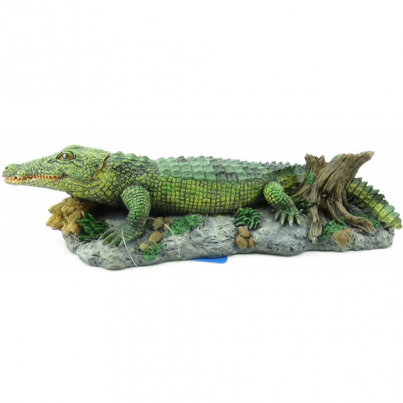 Crocodile Avec Sortie D'air 26 Cm Décoration Poisson - Trixie - Tr-8716