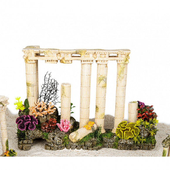 Décoration Colonnes Antiques Grecques.  53 Cm. Aquarium. - Vadigran - Va-15507