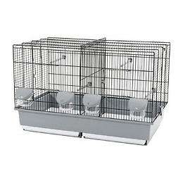 Cage Élevage 67 Noir Et Grise. D.70 X 40 X 44 Cm. Pour Oiseaux. - Zolux - Zo-104066n/g