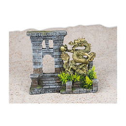 Porte Du Dragon , Taille 21,5  X 11 X 18,5 Cm. Décoration Aquarium. - Vadigran - Va-15223