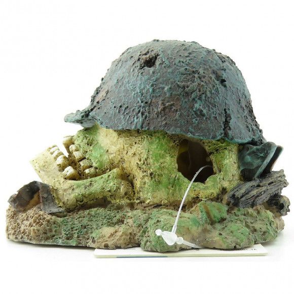 Hades Casque Avec Crane, 12 X 10 X 8 Cm, Décoration Aquarium. - Flamingo Pet Products - Fl-410218
