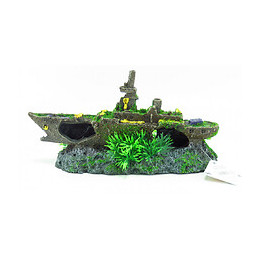 Épave De Sous Marin Moza, Taille: 23 X 7 X 12 Cm, Décoration Aquarium. - Flamingo Pet Products - Fl-410154