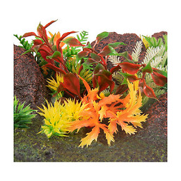 Décoration Radha Quadrilatère. Roche + Plante. 42.5 X 23 X 9.5 Cm. Aquarium. - Flamingo Pet Products - Fl-410357
