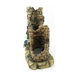 Tours De Pierre En Ruine. 16 X 9 X 16 Cm.  Décoration Aquarium. - Flamingo Pet Products - Fl-410195