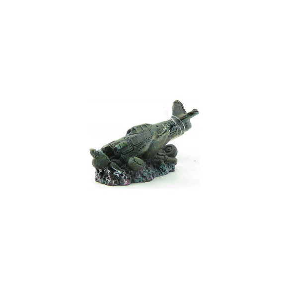 Avion Takis. 8 X 4 X 4 Cm. Décoration Aquarium. - Flamingo Pet Products - Fl-410200