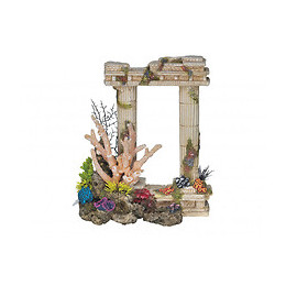Décoration 2 Colonnes Antiques Grecques.  29.5 Cm. Aquarium. - Vadigran - Va-15509
