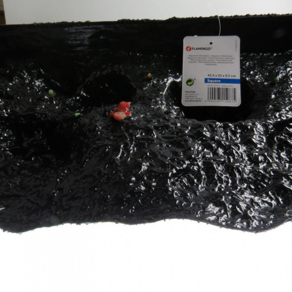 Décoration Radha Quadrilatère. Roche + Plante. 42.5 X 23 X 9.5 Cm. Aquarium. - Flamingo Pet Products - Fl-410357