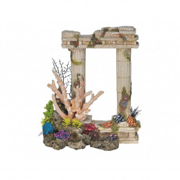 Décoration 2 Colonnes Antiques Grecques.  29.5 Cm. Aquarium. - Vadigran - Va-15509