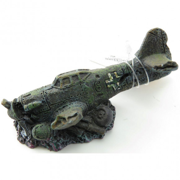 Avion Takis. 8 X 4 X 4 Cm. Décoration Aquarium. - Flamingo Pet Products - Fl-410200