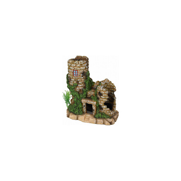 Tours De Pierre En Ruine. 16 X 9 X 16 Cm.  Décoration Aquarium. - Flamingo Pet Products - Fl-410195