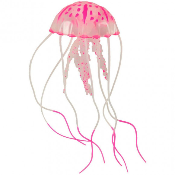 Une Méduse Fluo Décoration Aquarium 5 X 15 Cm - Flamingo Pet Products - Fl-410098