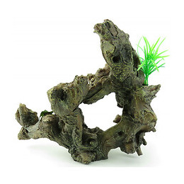 Racine Et Plante. Taille: 30 X 12 X 27 Cm. Décoration Aquarium. - Flamingo Pet Products - Fl-410170