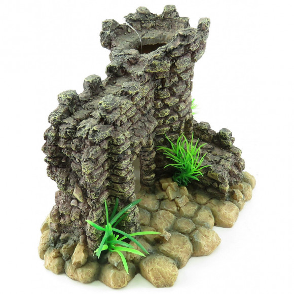 Ruine Château 20 X 17 X 17 Cm Pour Aquarium - Flamingo Pet Products - Fl-410194