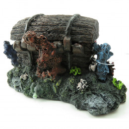 Coffre Trésor Pirate (mouvement Avec Air) 14 X 9 X 8,5 Cm, Décoration Aquarium. - Flamingo Pet Products - Fl-400997