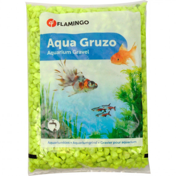 Gravier Neon Jaune  1 Kg. Pour Aquarium. - Flamingo Pet Products - Fl-400431