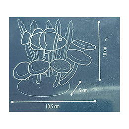 Décoration Aquarium Fluo. Poisson Clown. 10.5 X 5 X 10 Cm. Couleur Aléatoire - Flamingo Pet Products - Fl-410345