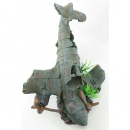 Avion Philo.  35 X 25 X 18 Cm. Décoration Aquarium. - Flamingo Pet Products - Fl-410205