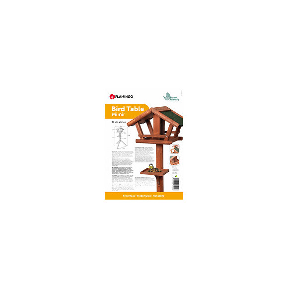 Mangeoire D'hiver Mimir. Hauteur 1.23 Mètre. Pour Oiseaux. - Flamingo Pet Products - Fl-88503