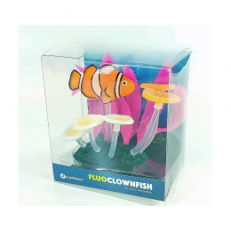 Décoration Aquarium Fluo. Poisson Clown. 10.5 X 5 X 10 Cm. Couleur Aléatoire - Flamingo Pet Products - Fl-410345