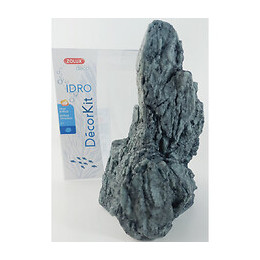 Décor. Kit Idro Black Stone N°2. Dimension 15 X 12 X Hauteur 20 Cm. Pour Aquarium. - Zolux - Zo-352164